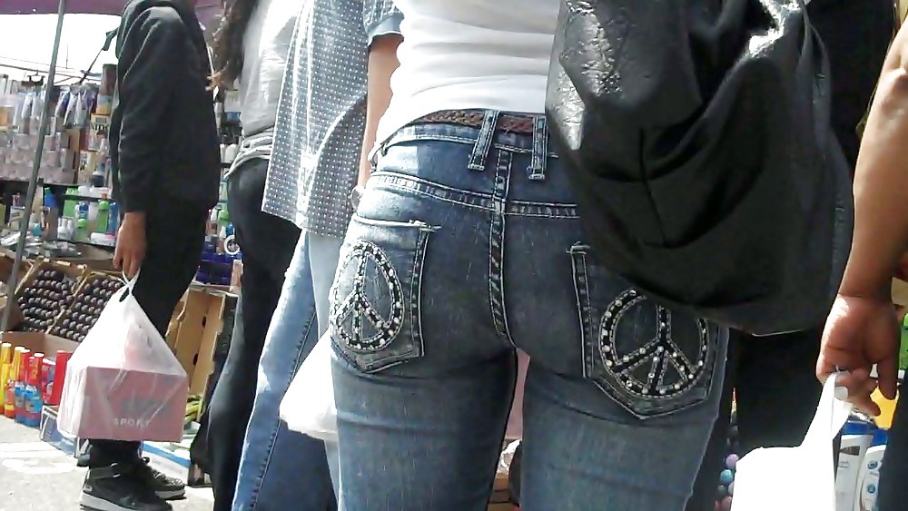 Butts are nice in ass tight jeans  #3591011