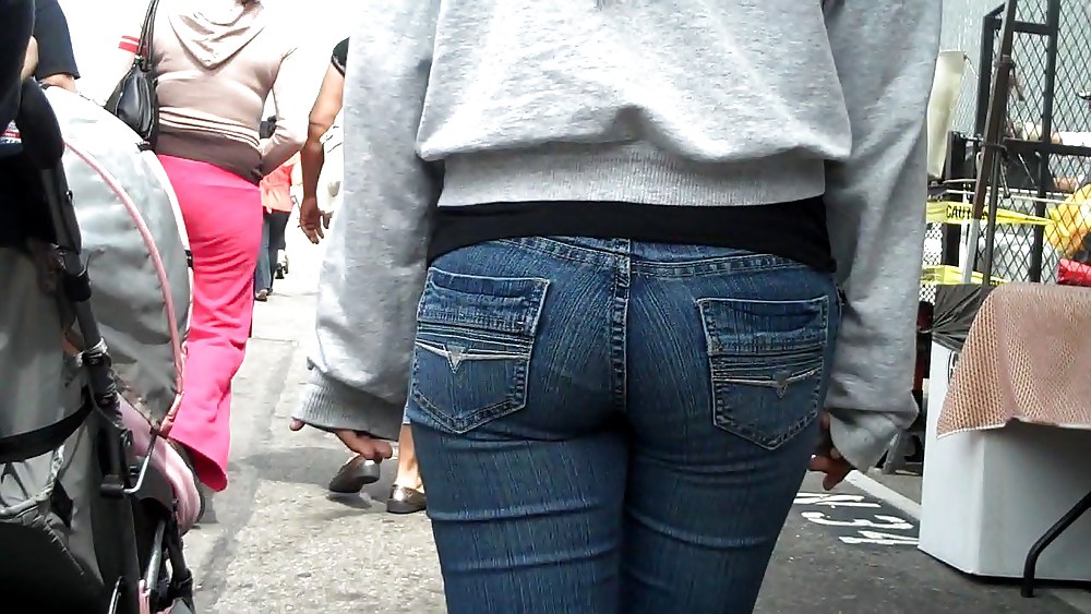 Butts are nice in ass tight jeans  #3591152