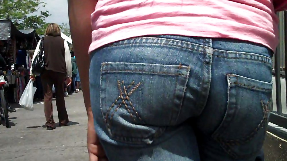 Butts are nice in ass tight jeans  #3591207
