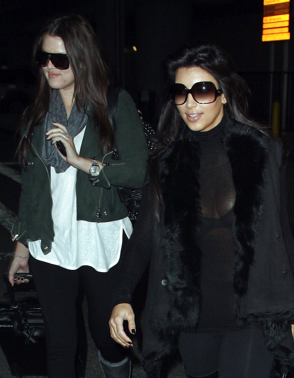 Kim Kardashian See-Through Candids at JFK Airport #3640655