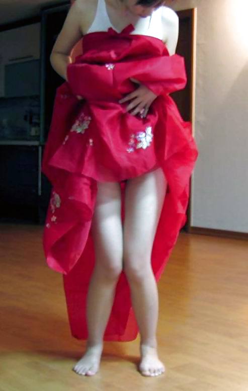 Korean hanbok girl flashing #15236562