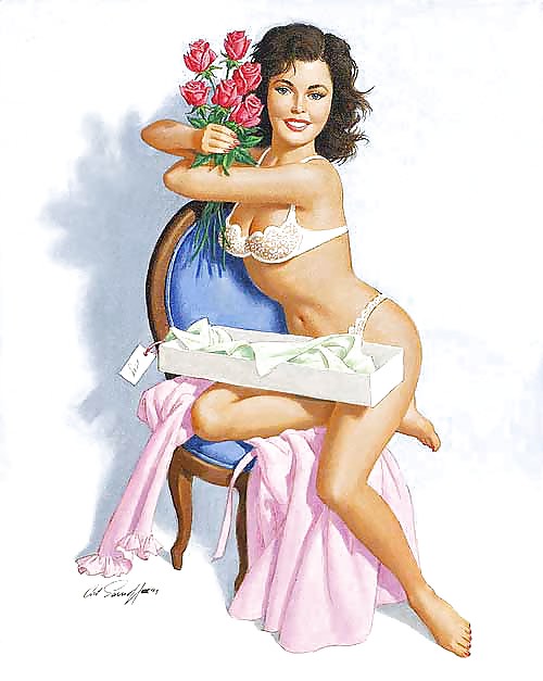 Sexy Vintage Pin - Up Art 2 #6071696