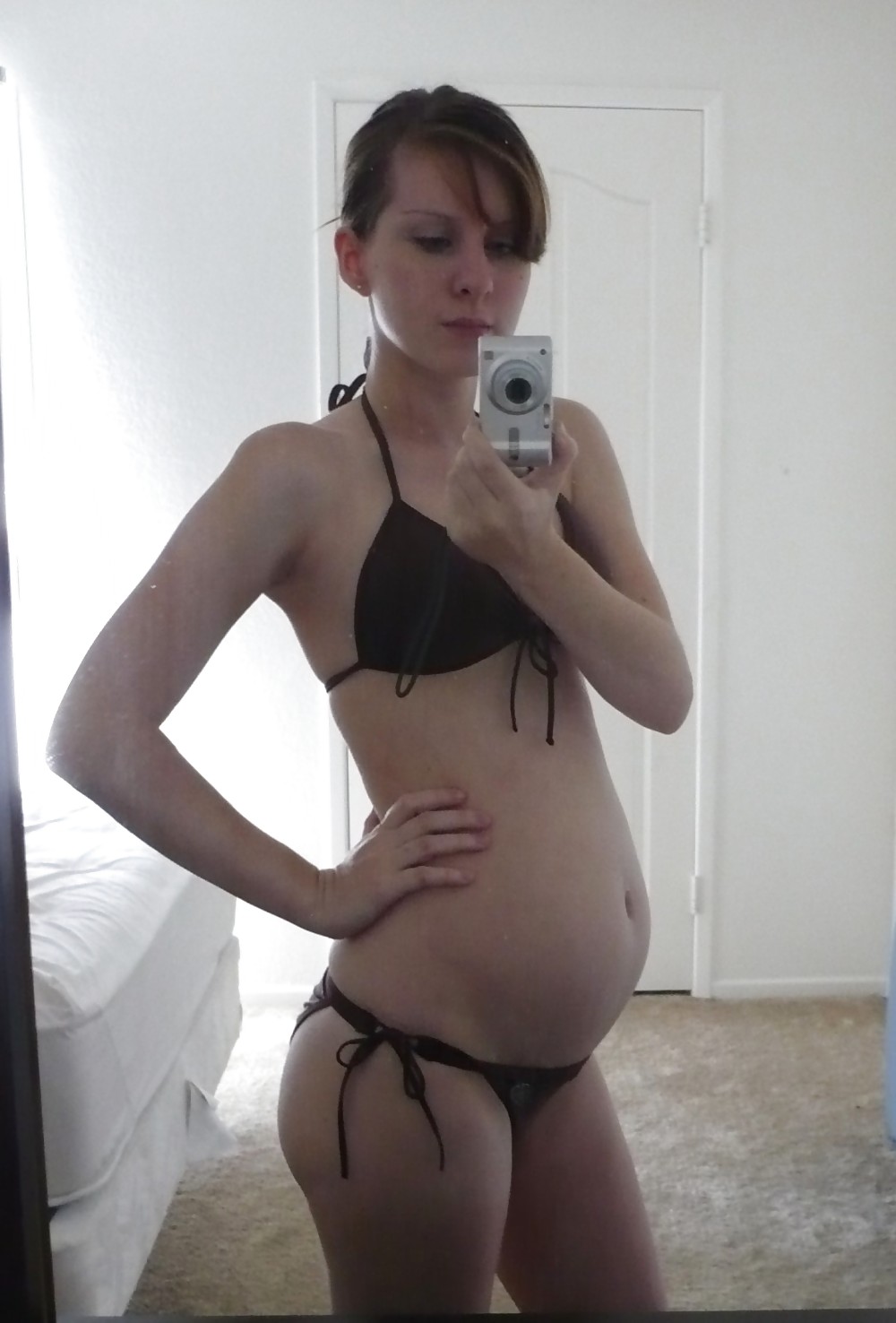 Amateur PREGNANT teen selfshot part 1 #2206891