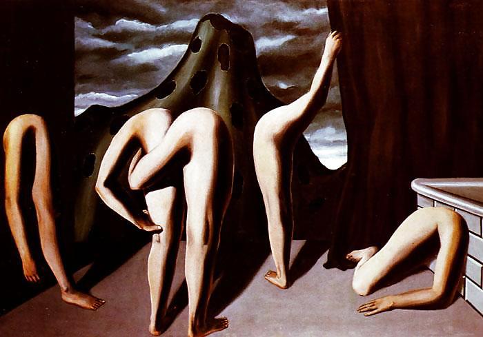 Painted EroPorn Art 110 -  Rene Magritte #17191215