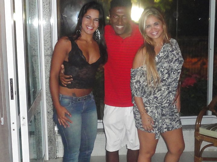 Ugly soccer Player with beautifull Girls #12367711