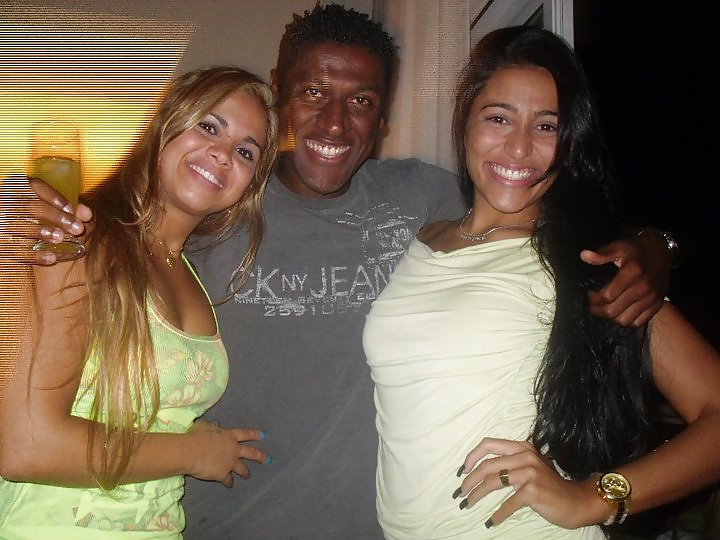 Ugly soccer Player with beautifull Girls #12367786
