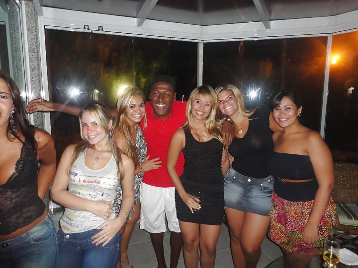 Ugly soccer Player with beautifull Girls #12367802