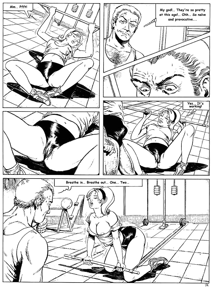 Alcune foto di fumetti di sesso adulto in bianco e nero
 #21162370