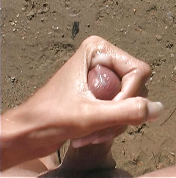 My Big Cum With My GF's Hand At The Beach #2991539