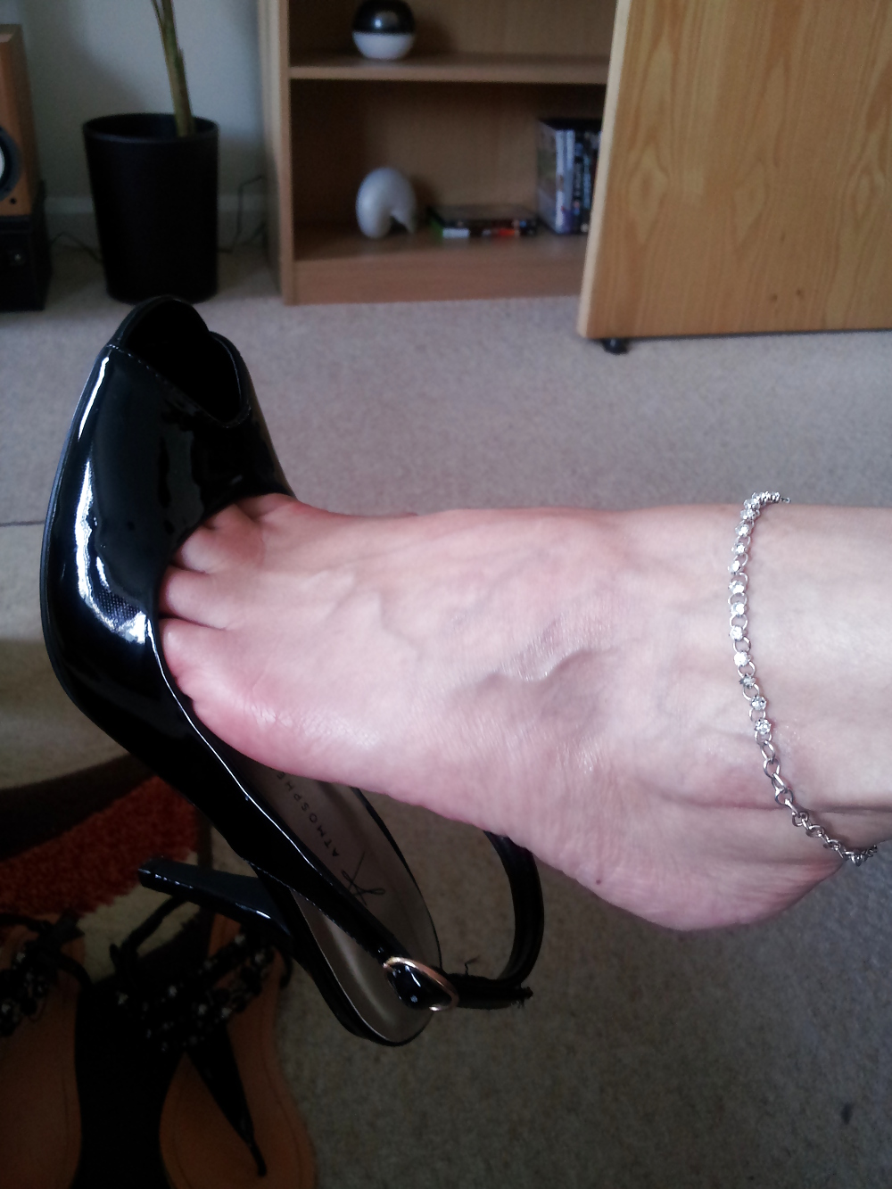 My sexy new peep toe shoes off my man #11848583