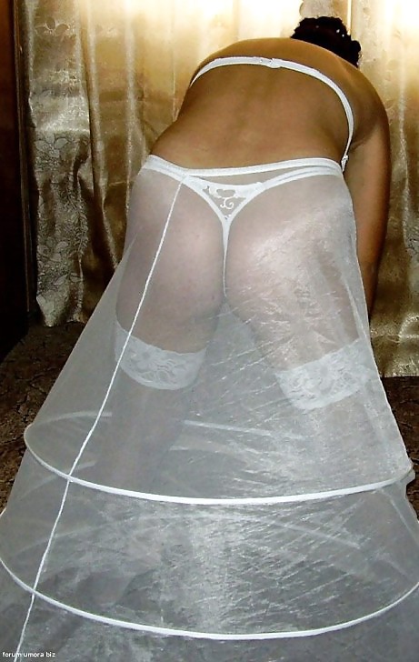 BRIDES wedding voyeur upskirt white panties and bra #17897134