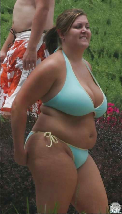 More BBW babes bursting out of bikinis #13525481