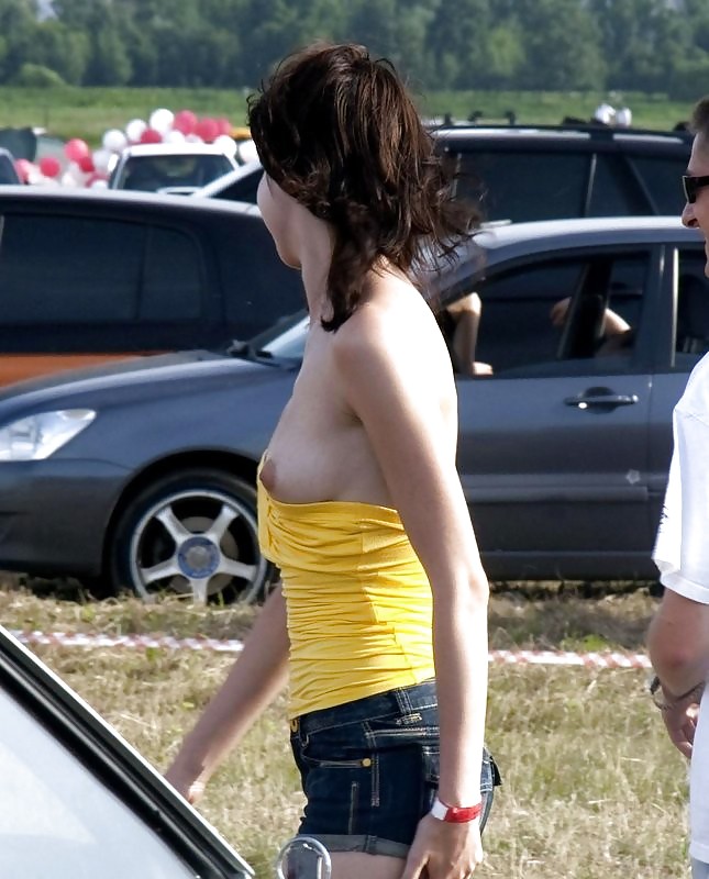 Beautiful Amateur Nippleslip by TROC #8635447