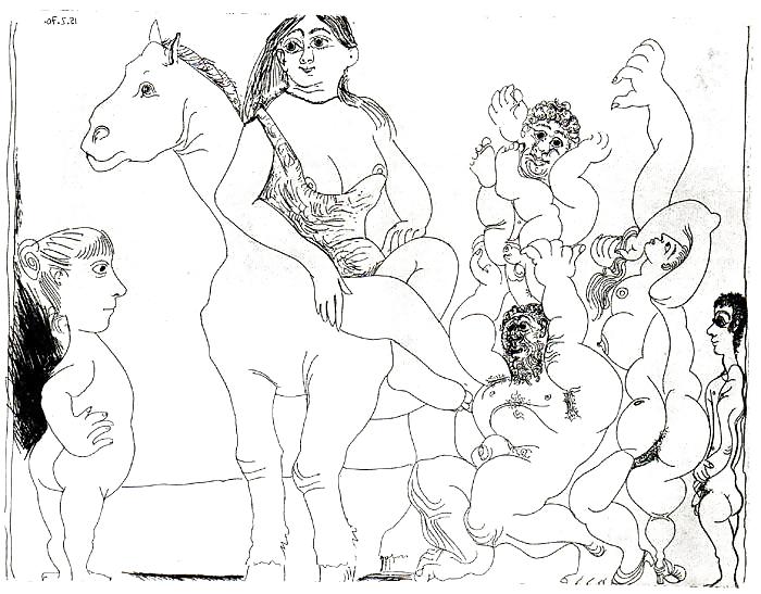 Drawn Ero and Porn Art 36 - Pablo Picasso 1 #8823994