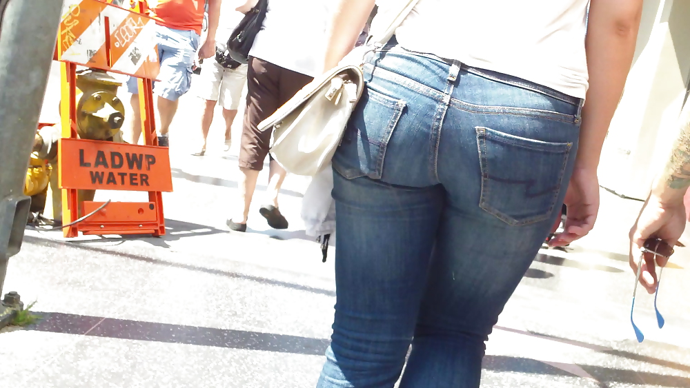 Tight teen butts & ass in jeans up close  #20660041