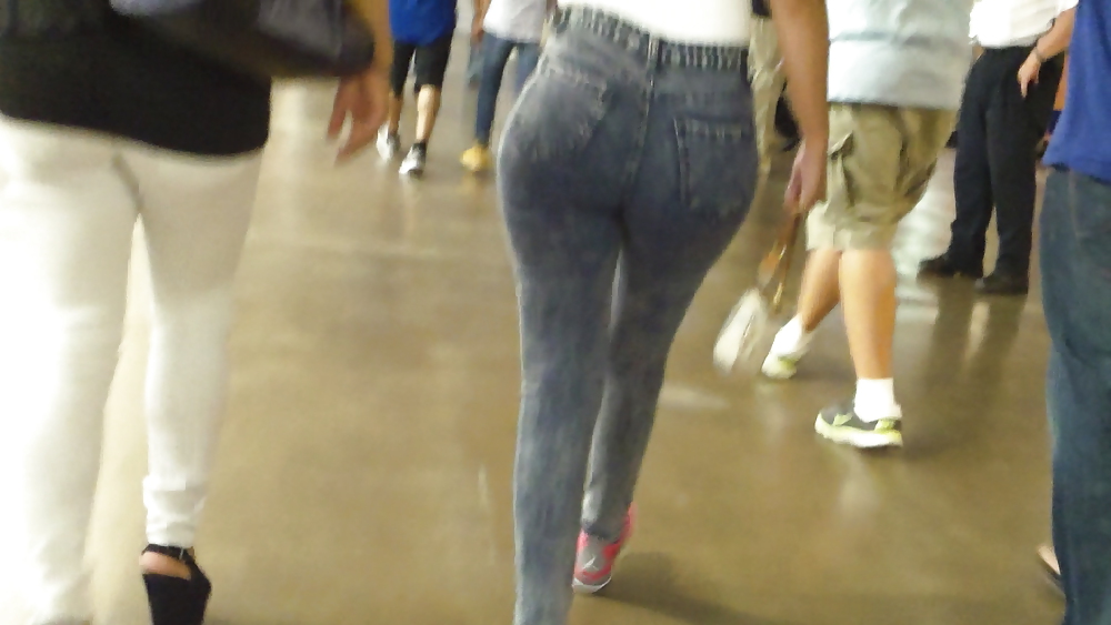 Tight teen butts & ass in jeans up close  #20660186