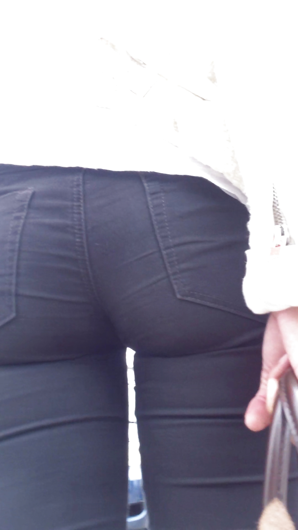 Tight teen butts & ass in jeans up close  #20660375