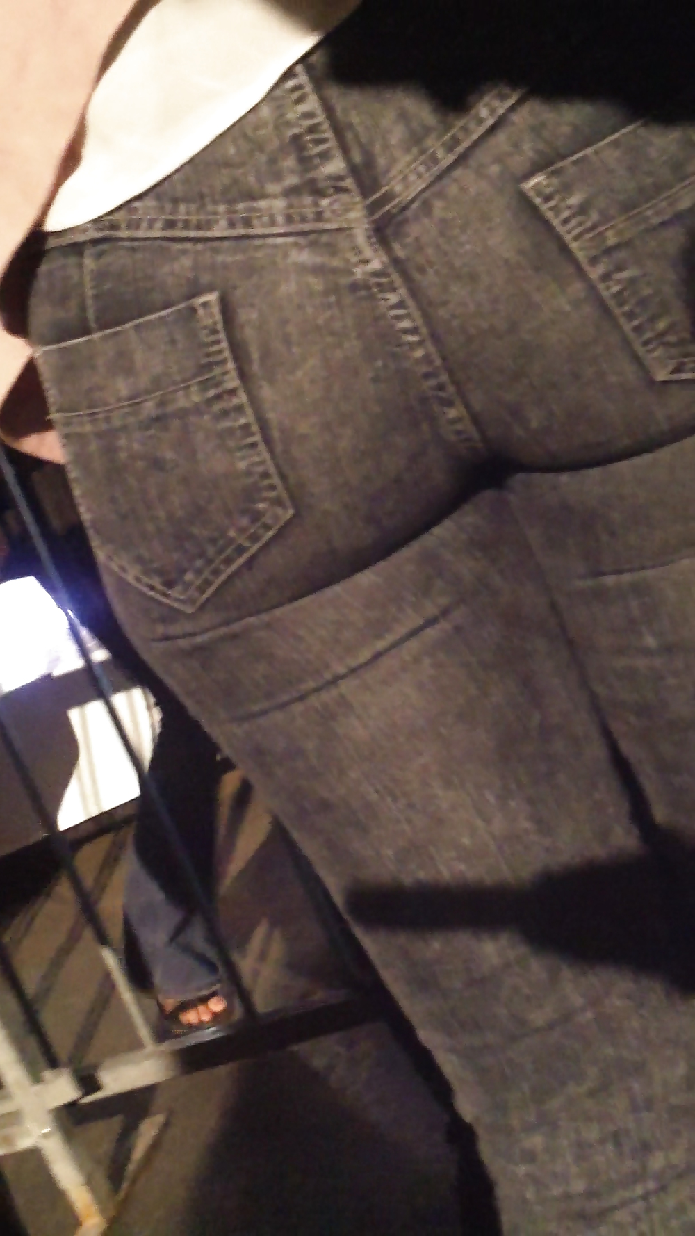 Tight teen butts & ass in jeans up close  #20660867