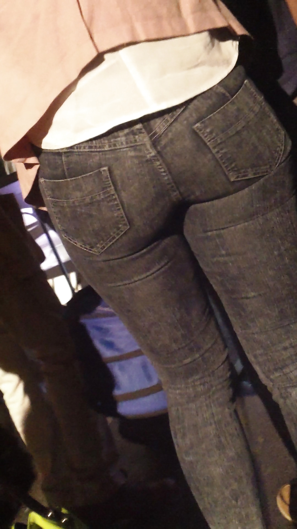 Tight teen butts & ass in jeans up close  #20661002