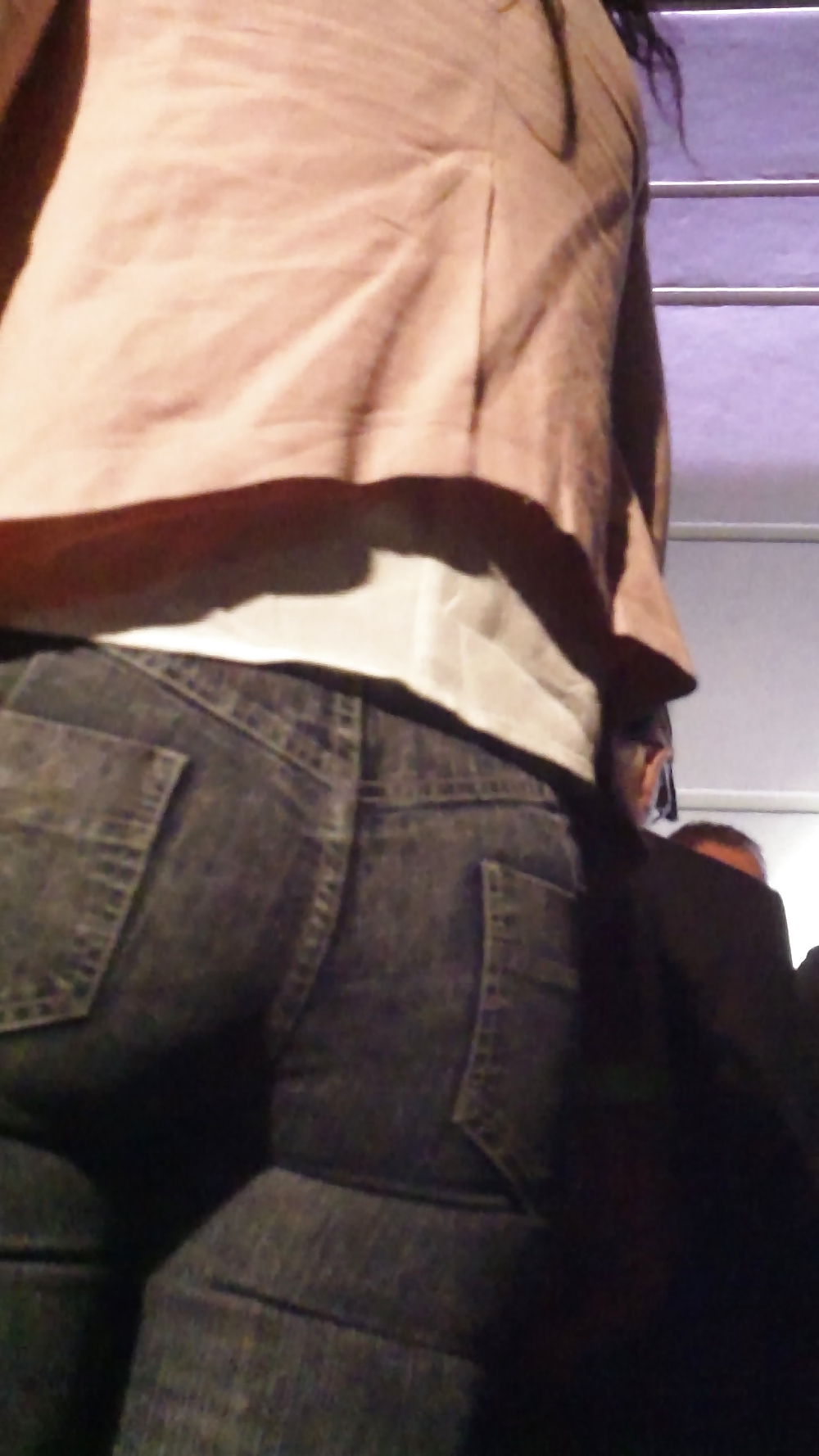 Tight teen butts & ass in jeans up close  #20661046