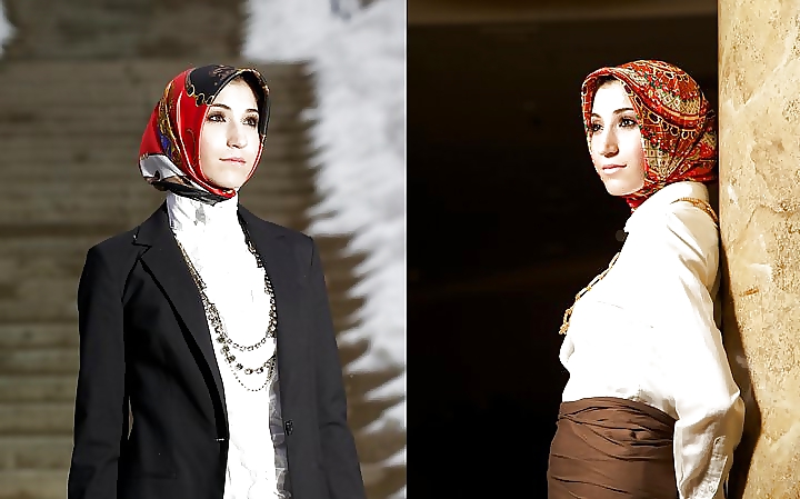 Turbanli hijab árabe, turco, asiático desnudo - no desnudo 09
 #15595194