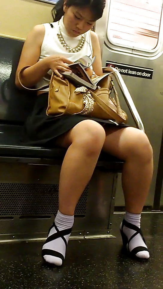 New York Subway Girls Asian Cute Socks #20709741