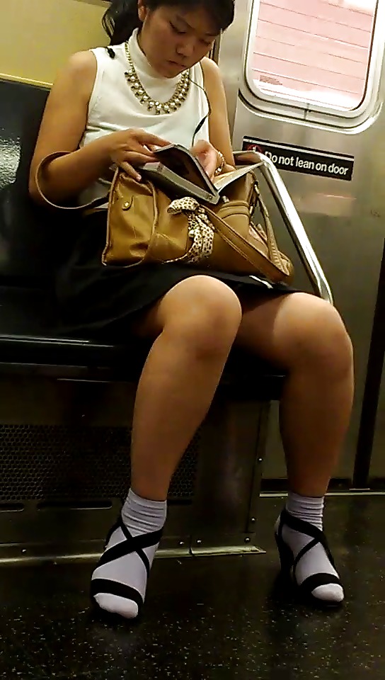 New York Subway Girls Asian Cute Socks #20709747