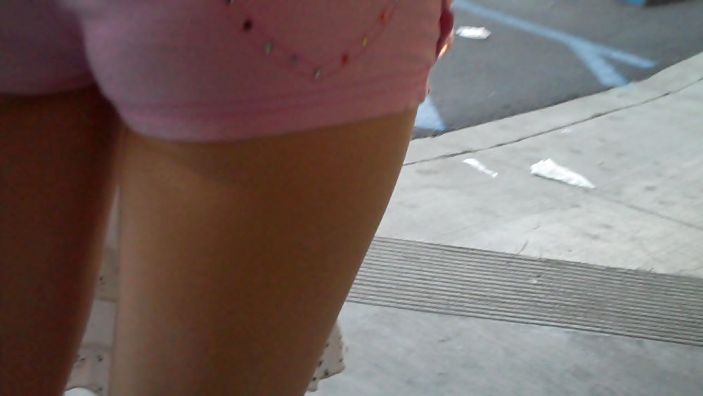 Summer is fine for an ass & butt in pink shorts #4274188