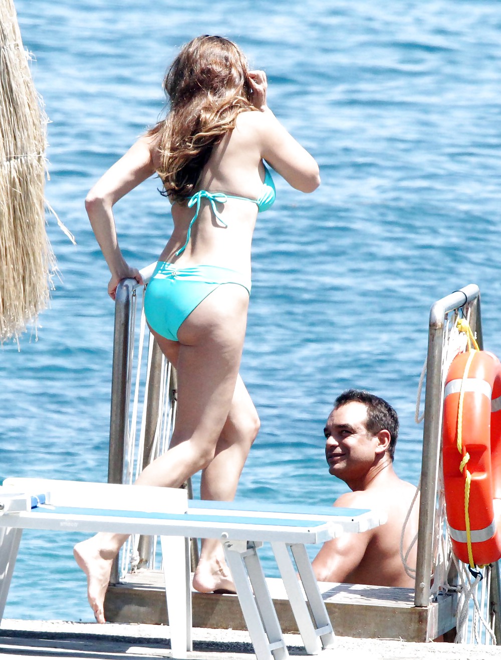 Kelly Brook Blauen Bikini (slots) Italien #4677462