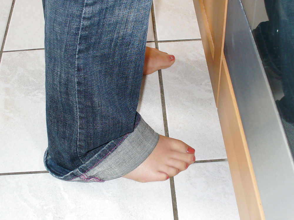 Mit nylons beim kochen #5770869