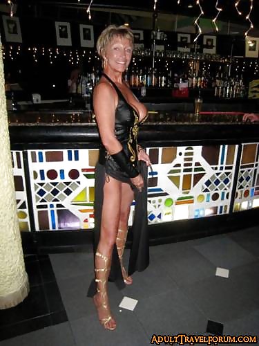 Short Haired Blonde Mature Wife On Holiday #19170517