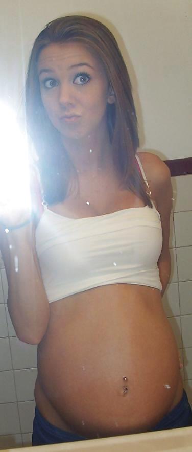 Amateur PREGNANT teen selfschor part 3 #3656600