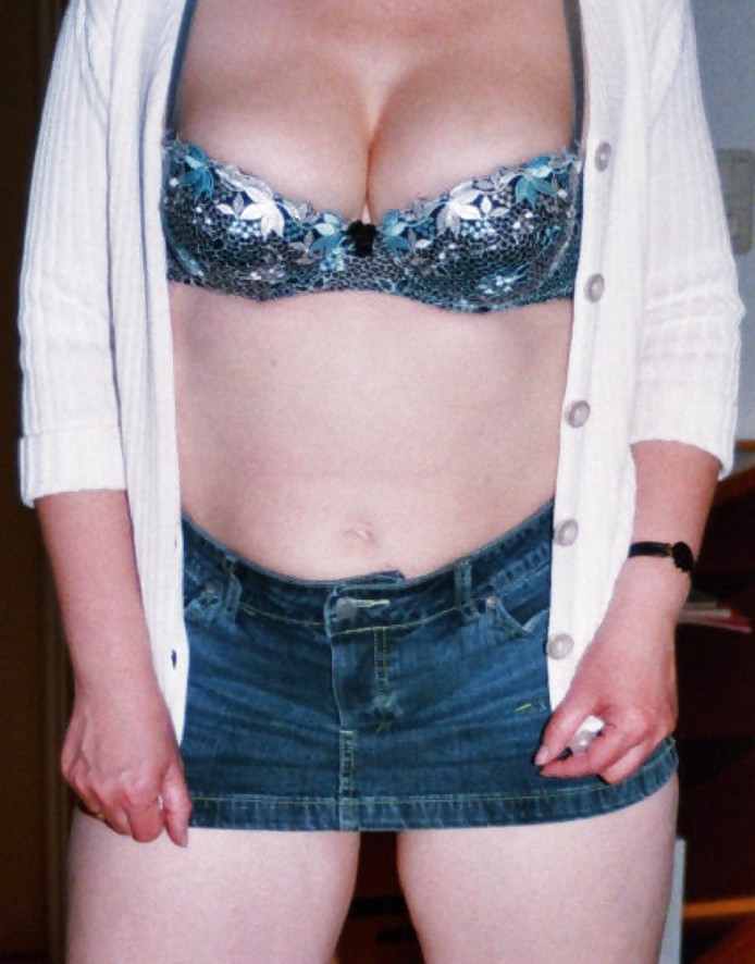 SAG - Wife's Hot Body In Short Tight Slinky Denim Skirt 04 #16013318