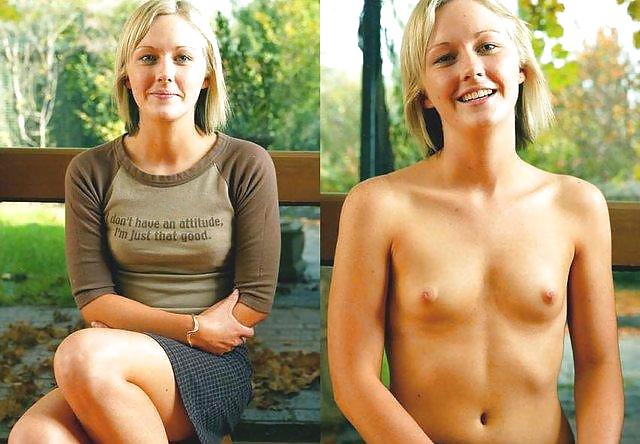 Teens dressed undressed Before and after #19621182