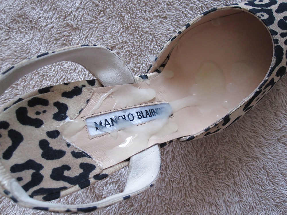 Manolo Blahnik Leopard Print High Heel Shoes Cummed #17213537