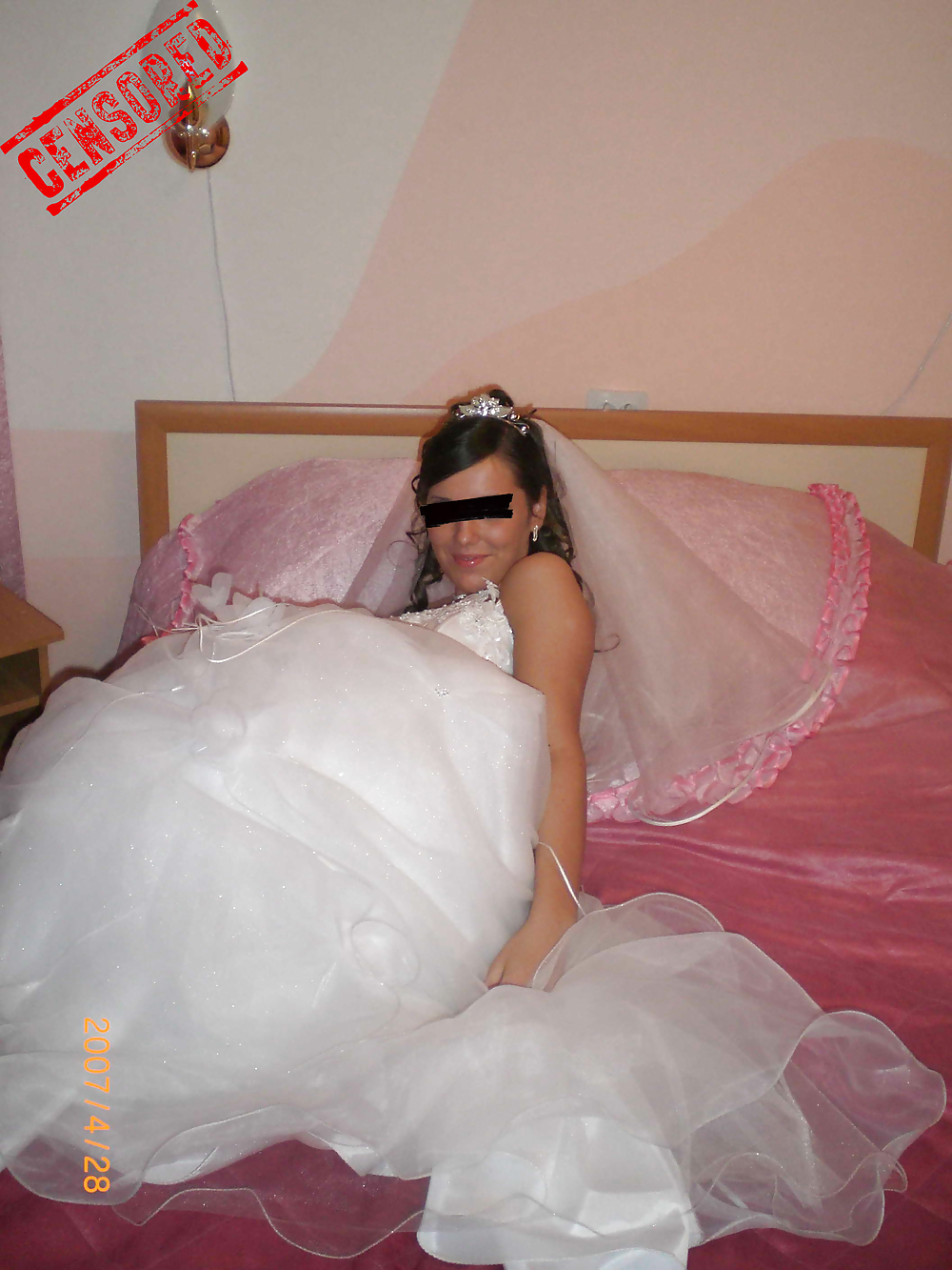 Sexy and Hot Brunette Bride - Censored #9719665
