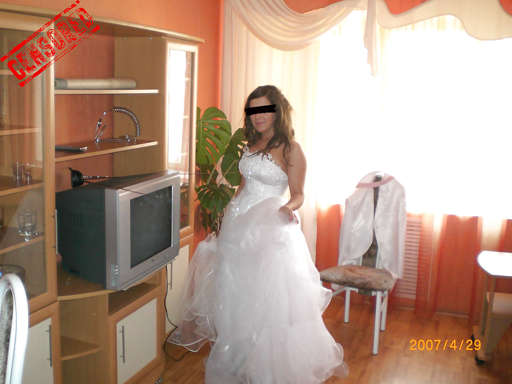 Sexy and Hot Brunette Bride - Censored #9719759