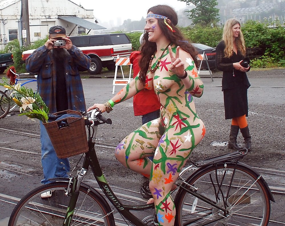 Naked girls on bikes #10797375