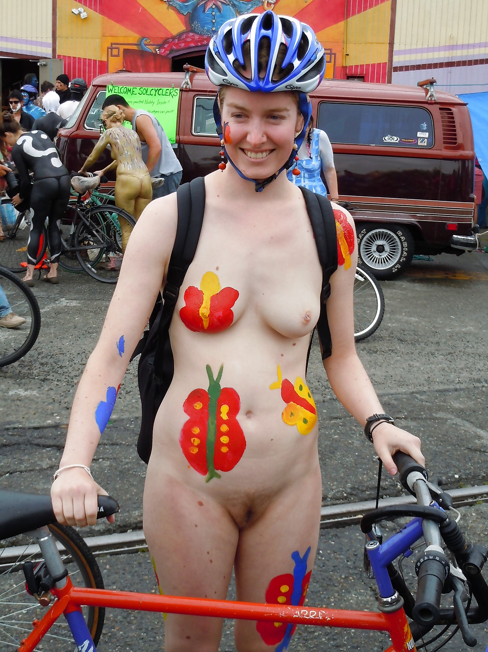 Naked girls on bikes #10797640