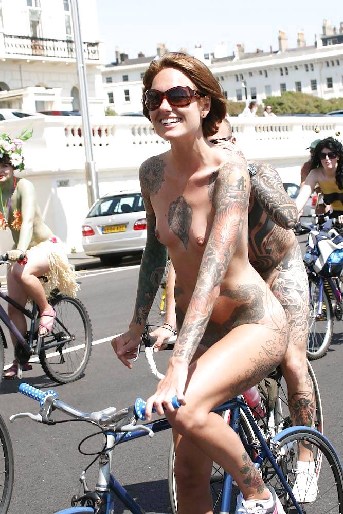 Naked girls on bikes #10798342