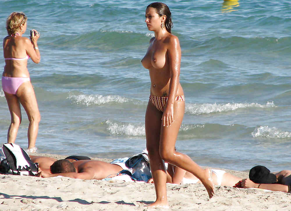 Topless girls on the beach Big tits mix #1 by darkko
 #17432055