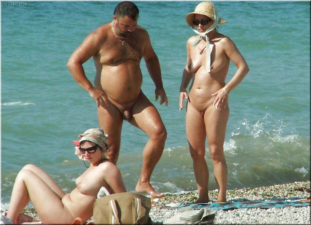 Older Nudists at Beach #254403