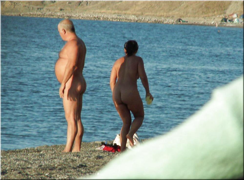 Older Nudists at Beach #254441