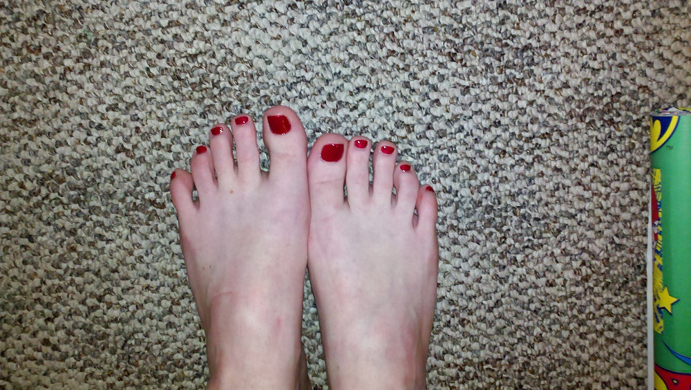 My redhead friend's feet and toes  #14028854