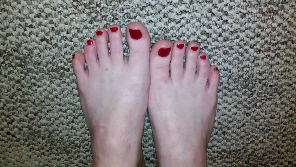 My redhead friend's feet and toes  #14028863