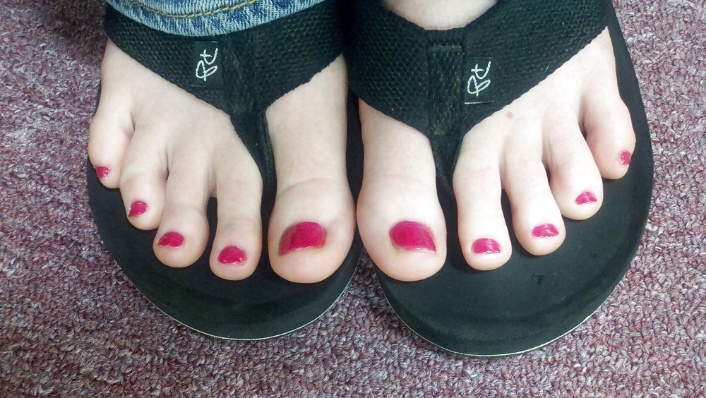 My redhead friend's feet and toes  #14028908