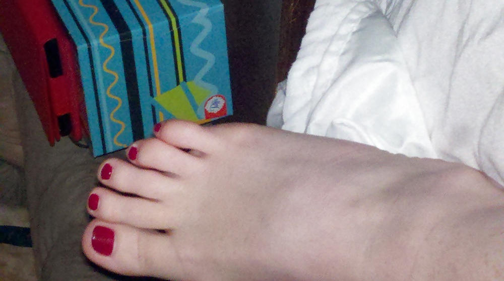 My redhead friend's feet and toes  #14028916