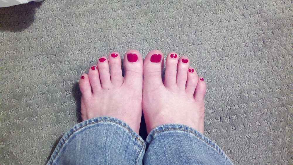 My redhead friend's feet and toes  #14028933