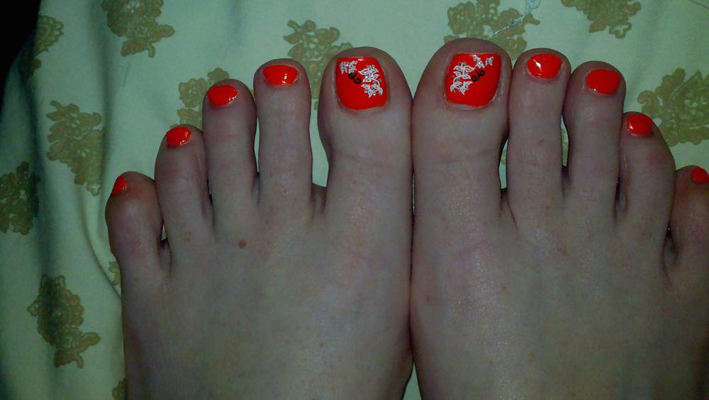 My redhead friend's feet and toes  #14029009