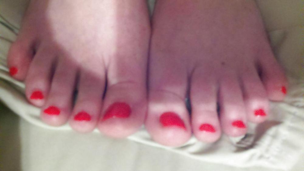 My redhead friend's feet and toes  #14029021